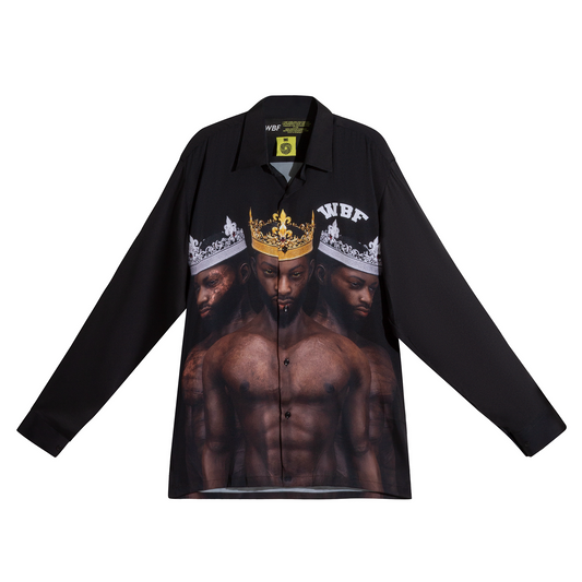 BLACK ROYALTY SILK SHIRT
